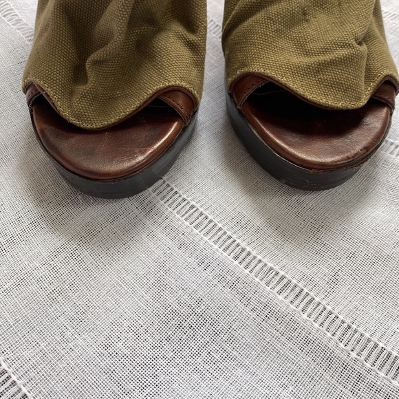 Dolce Vita canvas peep toe stilettos. * - Picture 10 of 13